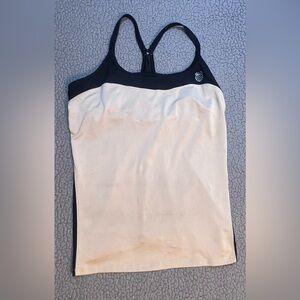 K Swiss Women’s Athletic Tank Top Womens Size Medium Black And Ivory